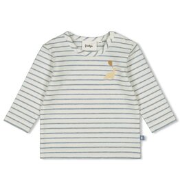 Feetje Longsleeve streep - A-Roarable Indigo melange