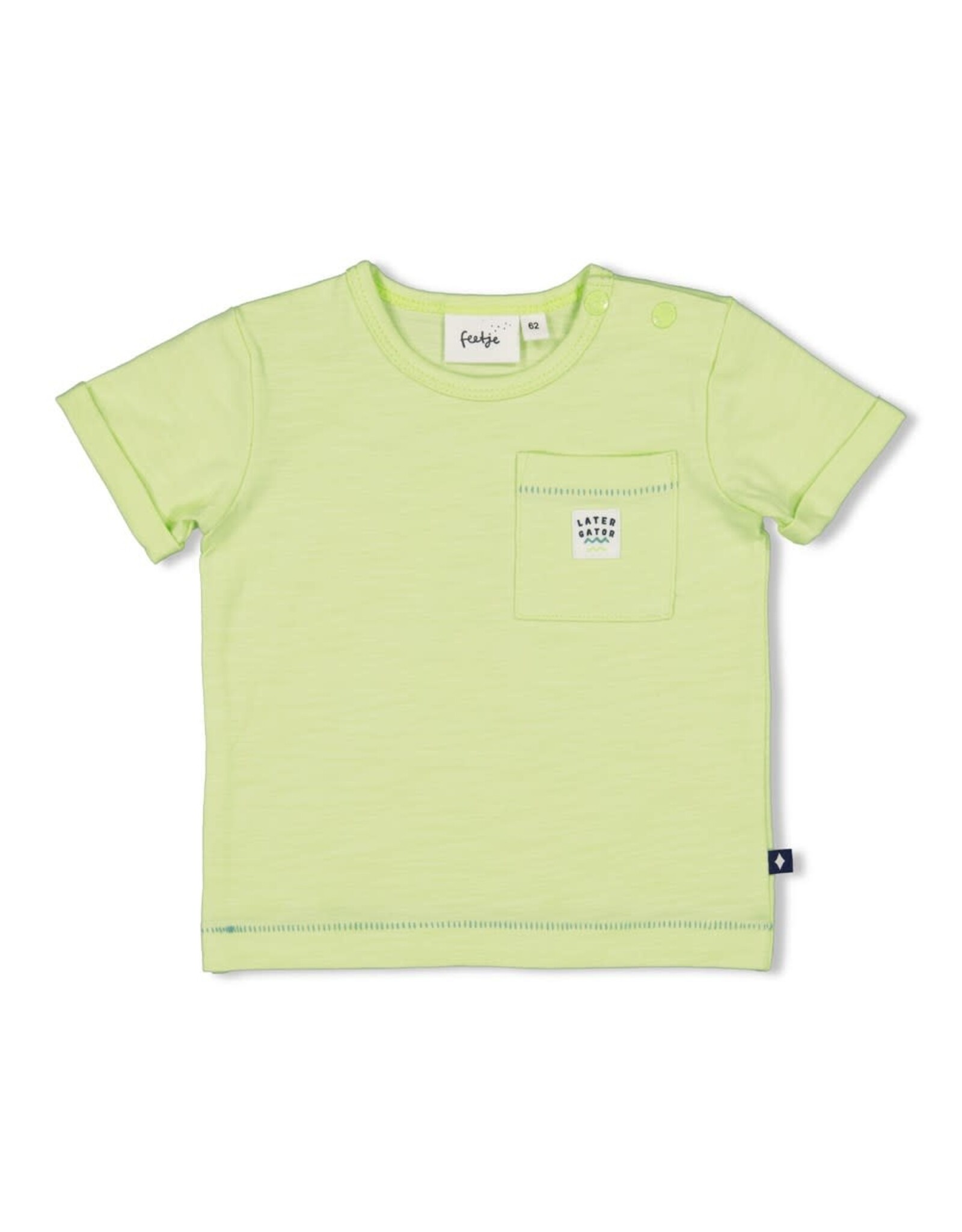 Feetje T-shirt - Later Gator Lime