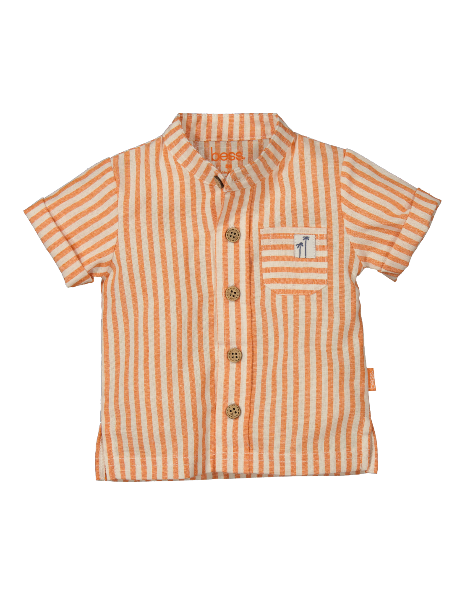 BESS Blouse Striped Orange Paradise Z24