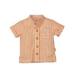 BESS Blouse Striped Orange Paradise Z24