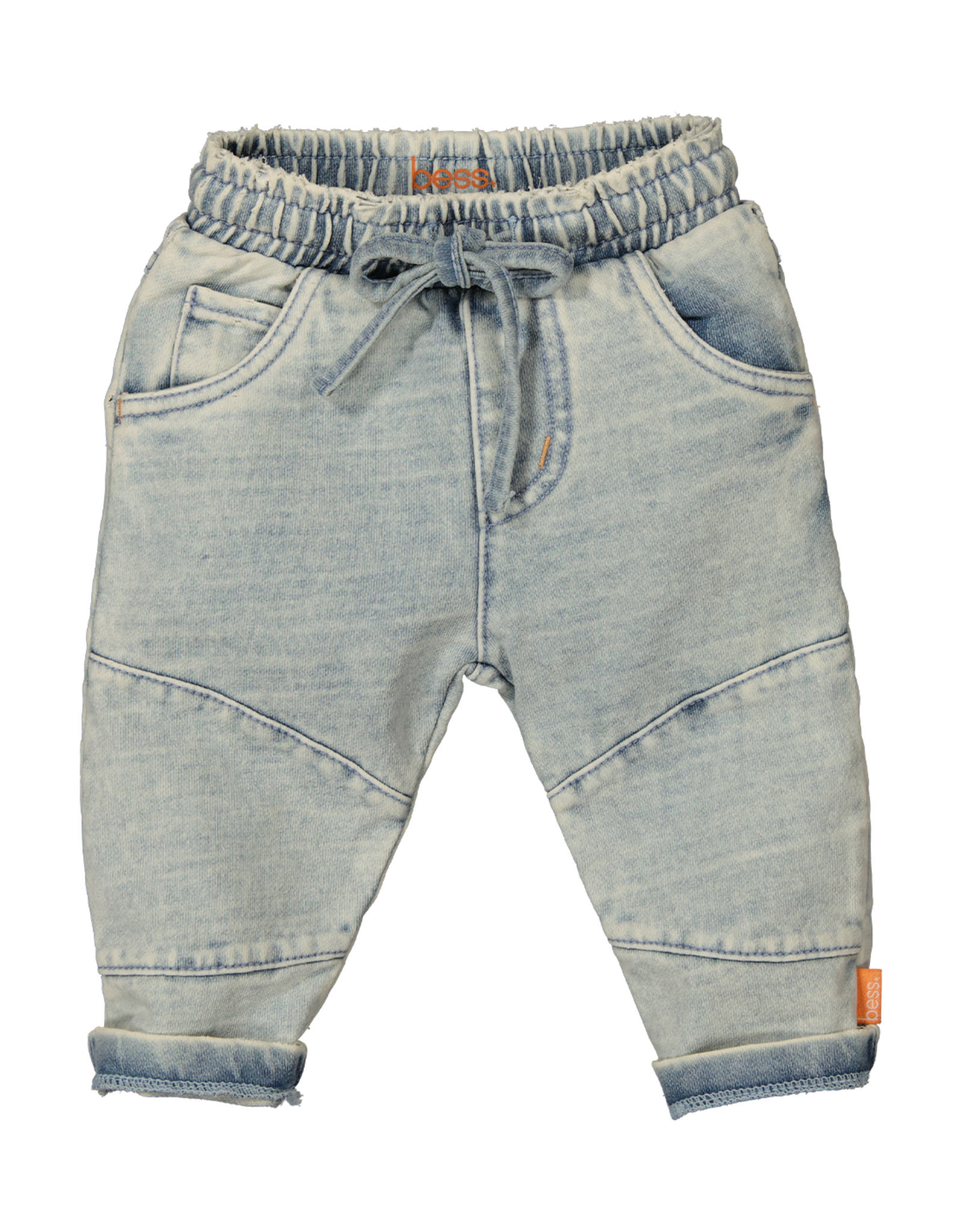 BESS Pants Jog Denim Light Wash Z24