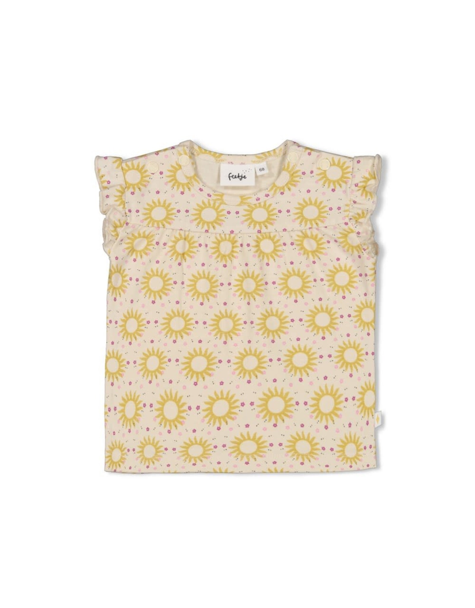 Feetje T-shirt AOP - Sunny Love Offwhite