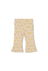 Feetje Flare broek AOP - Sunny Love Offwhite