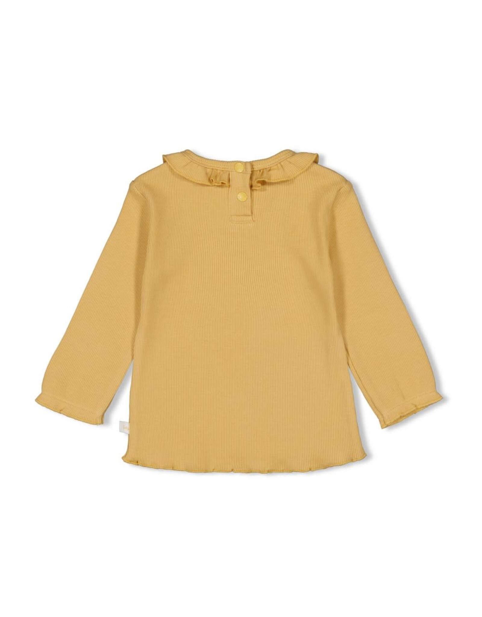 Feetje Longsleeve rib - Sunny Love Okergeel