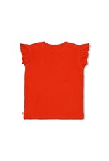 Feetje T-shirt rib - Berry Nice Rood Z24