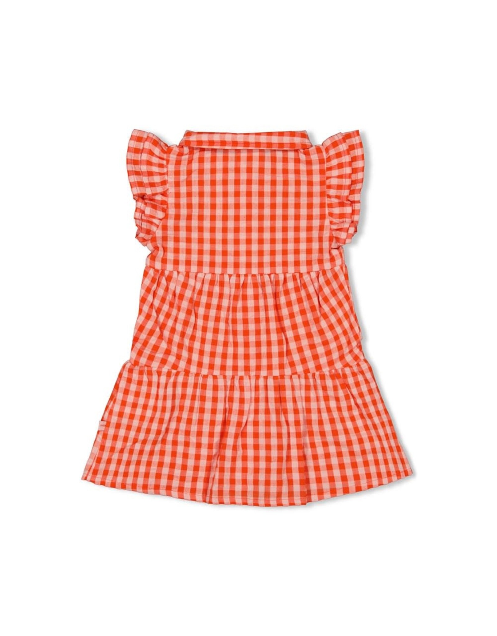 Feetje Geruite jurk - Berry Nice Rood Z24
