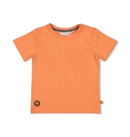 Feetje T-shirt - Checkmate Neon Oranje Z24