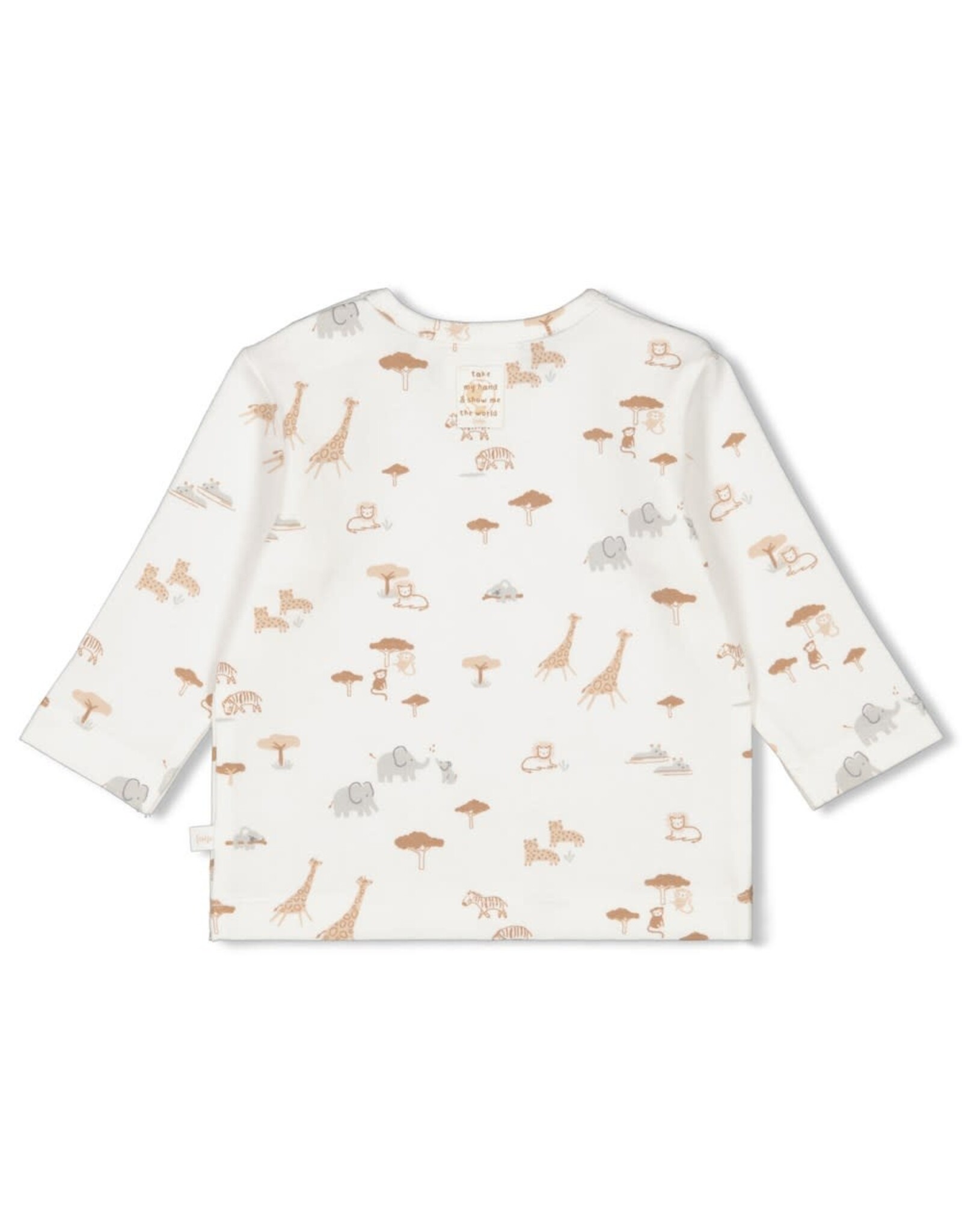 Feetje Longsleeve AOP - Welcome Wild One Offwhite