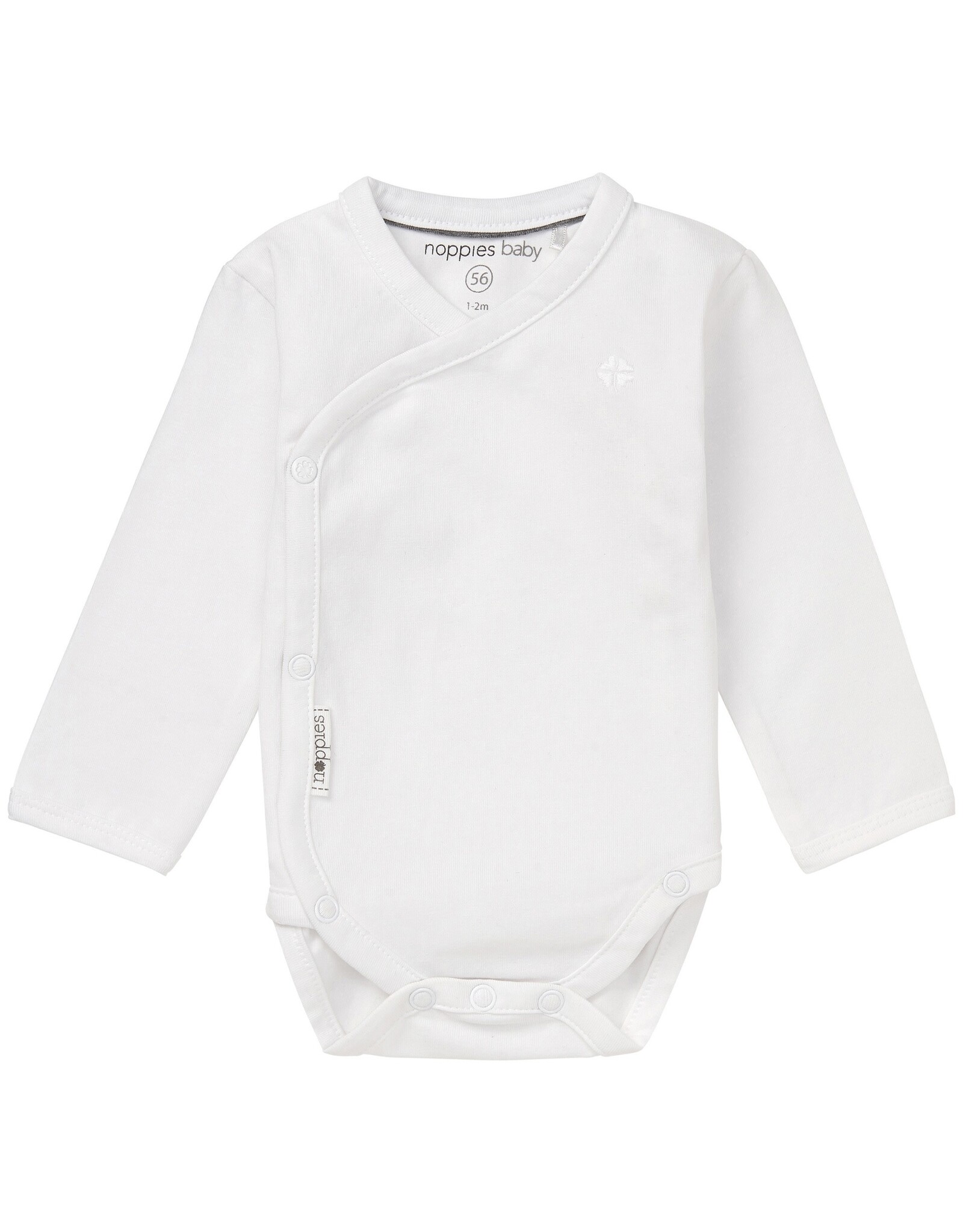 Noppies Unisex Romper LS Ziara White NOS