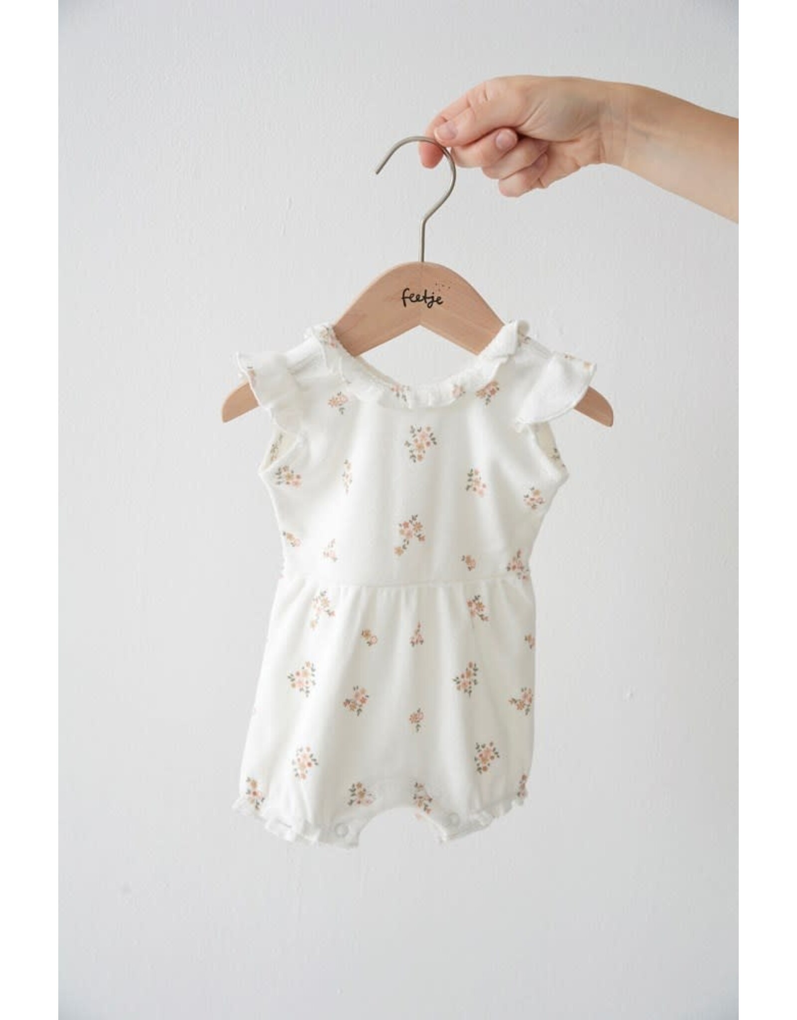 Feetje Playsuit AOP - Bloom With Love Offwhite