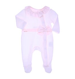 Gymp Creepersuit Flo Light Pink - White Z24 newborn