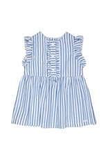 Gymp Pinafore Kaja Blue - White