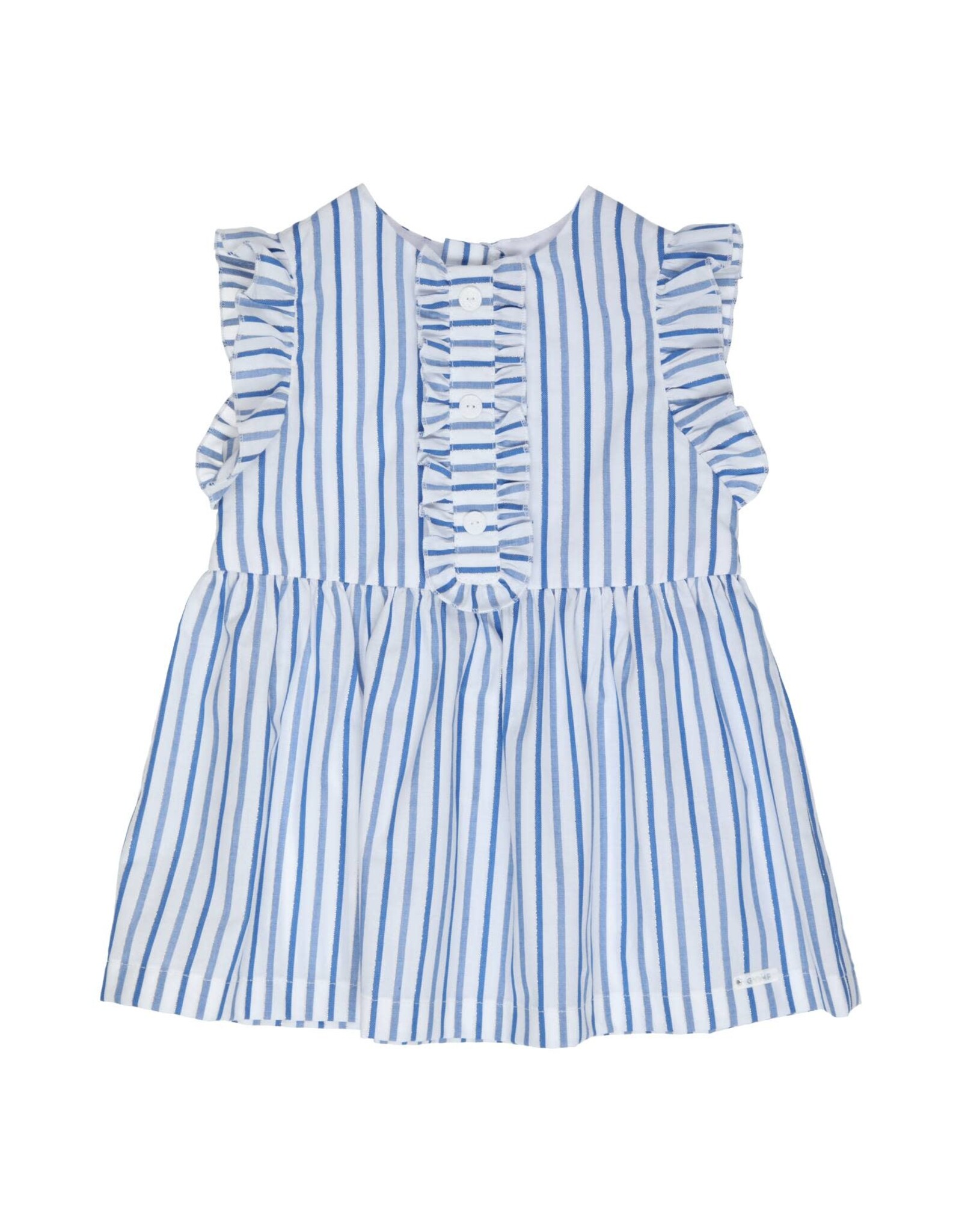 Gymp Pinafore Kaja Blue - White