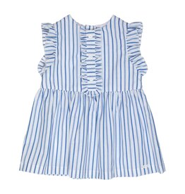 Gymp Pinafore Kaja Blue - White