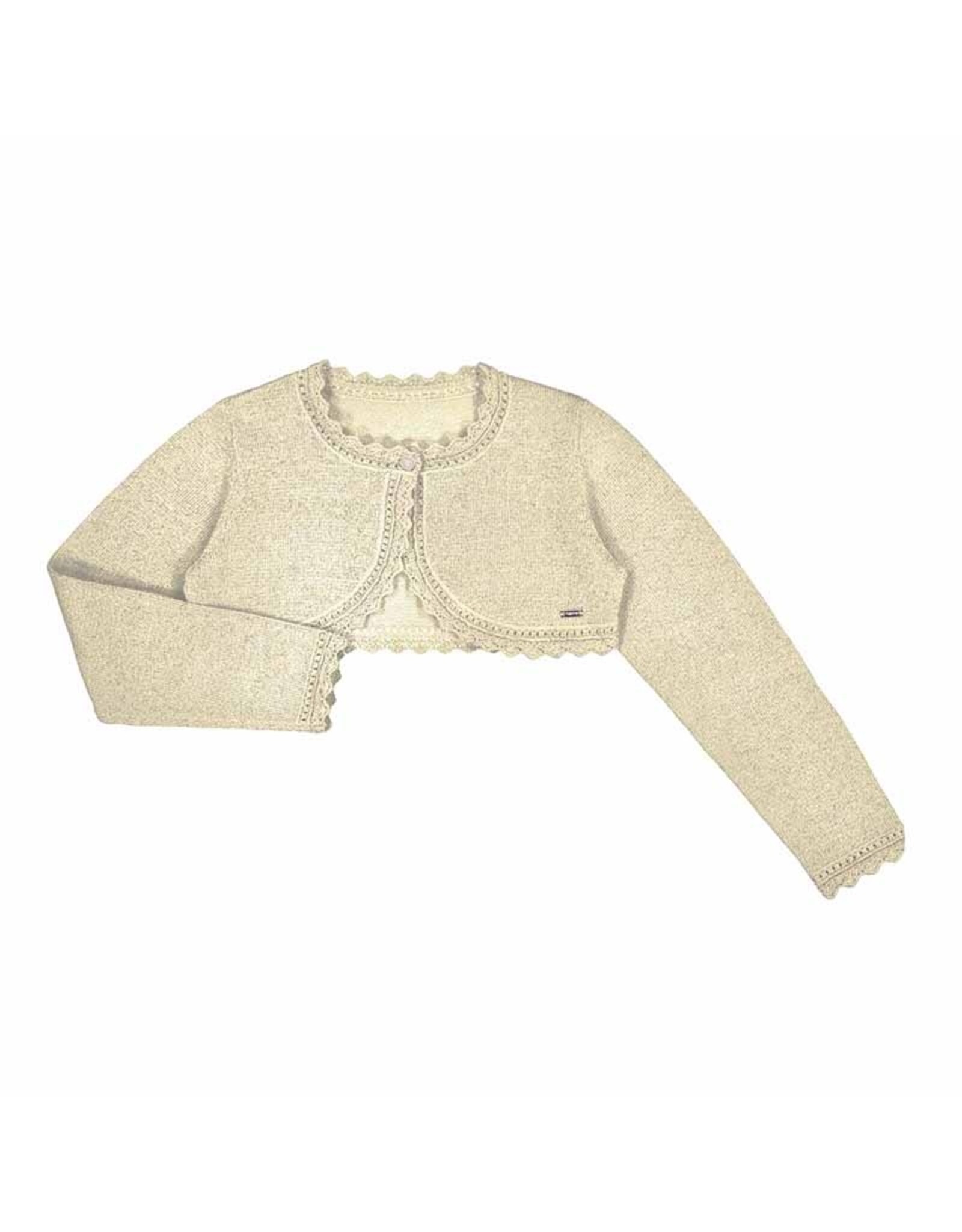 Mayoral Basic knit bolero Champagne