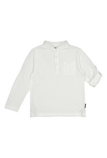 Mayoral L/s mao-collar polo shirt  White Z24