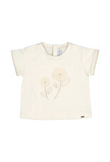 Mayoral S/s embroidered shirt Chickpea mini