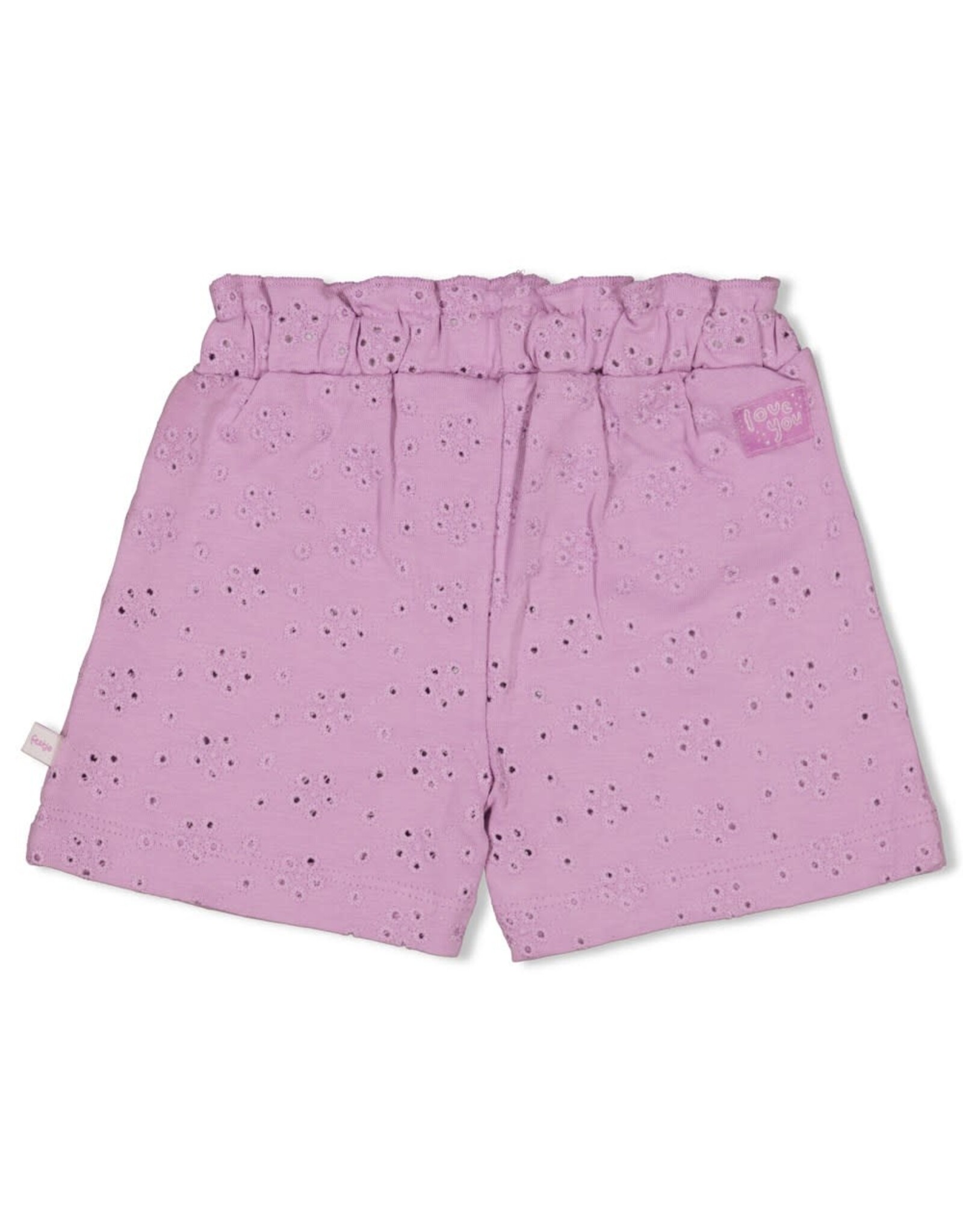 Feetje Short broderie - Splash Violet