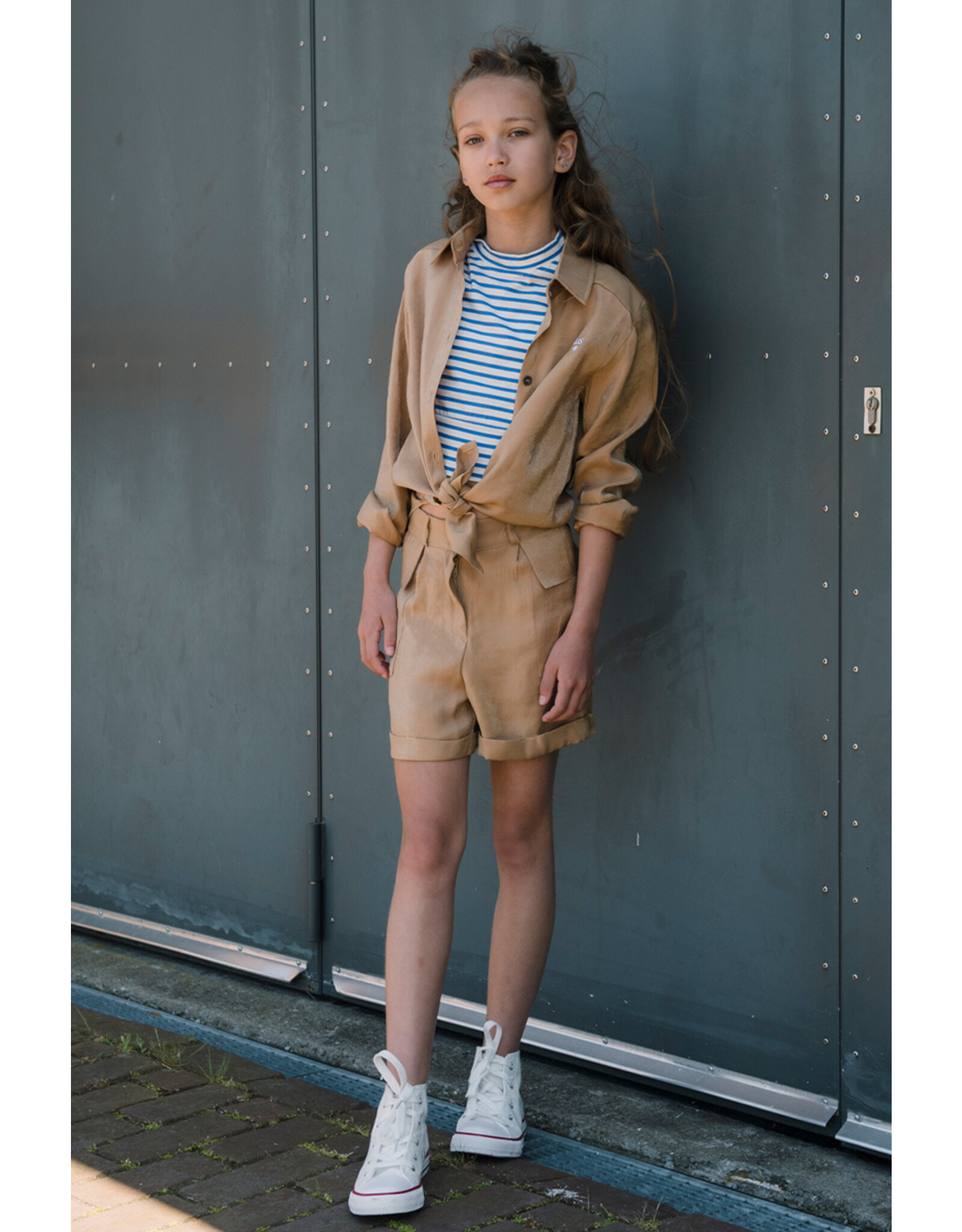 KIE Stone Gigi Camel blouse