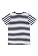 Sturdy T-shirt streep - The Getaway Indigo