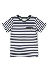 Sturdy T-shirt streep - The Getaway Indigo