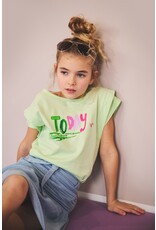 Nono Kiam T-Shirt with Today print Spring Meadow Green