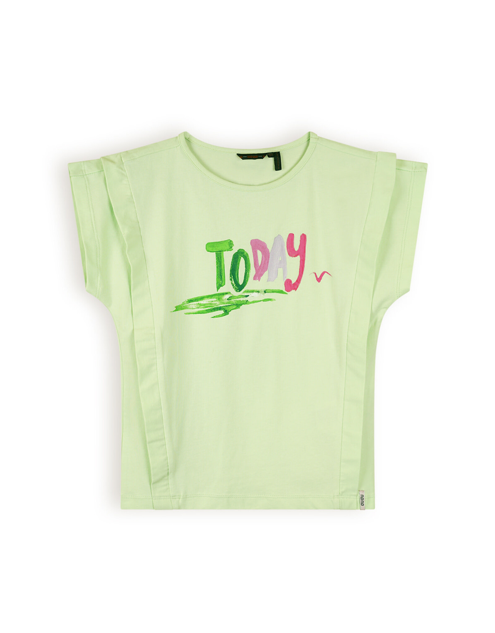 Nono Kiam T-Shirt with Today print Spring Meadow Green