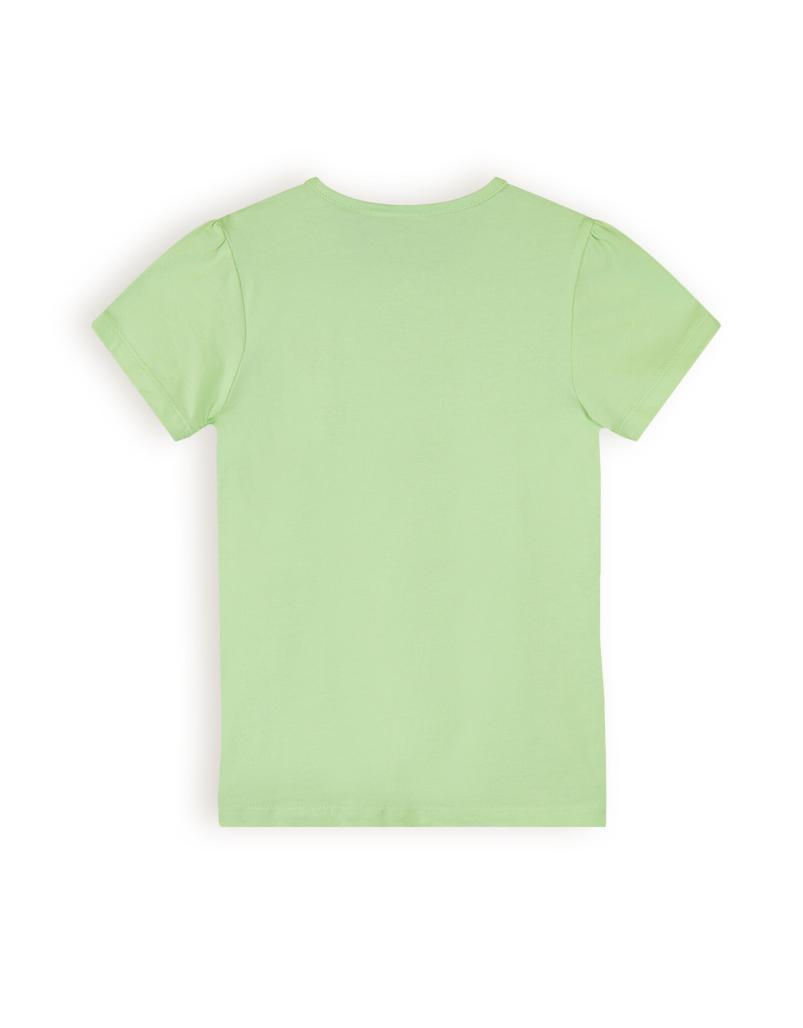 Nono Kono Basic Tshirt with small embro at chest Spring Meadow Green