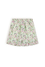 Nono Saya Floral short with flap at front Spring Meadow Green