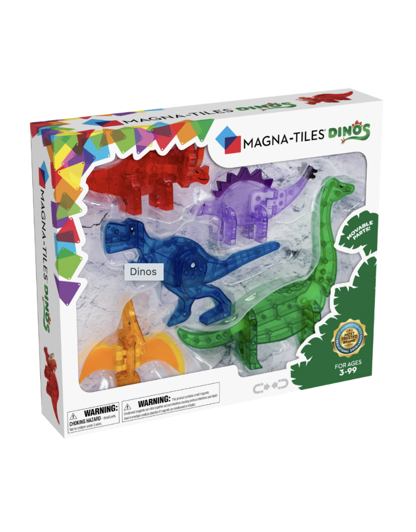 Maison Colette Magna Tiles  Dino 5 stuks