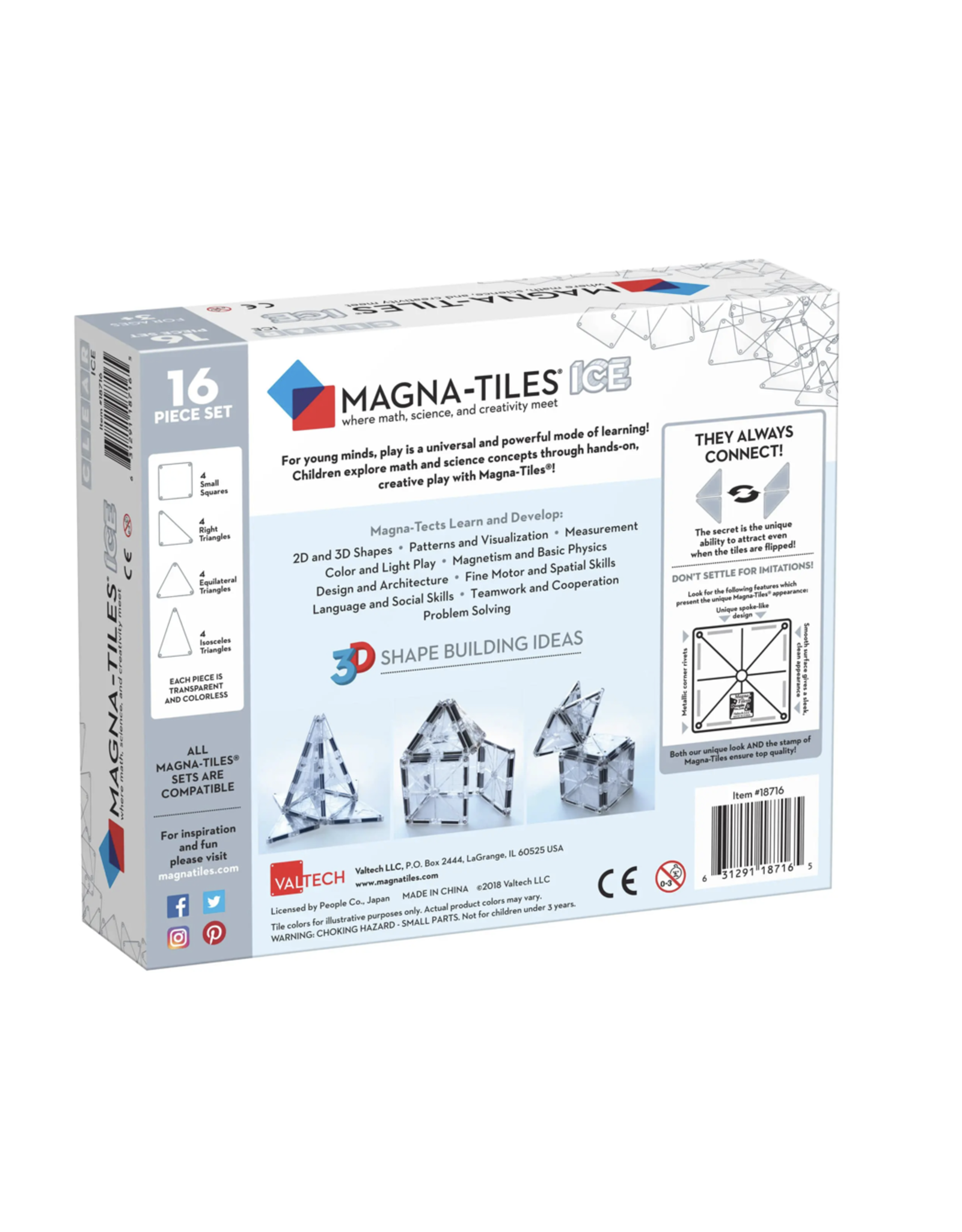 Magna-Tiles Magna Tiles ICE 16 stuks set