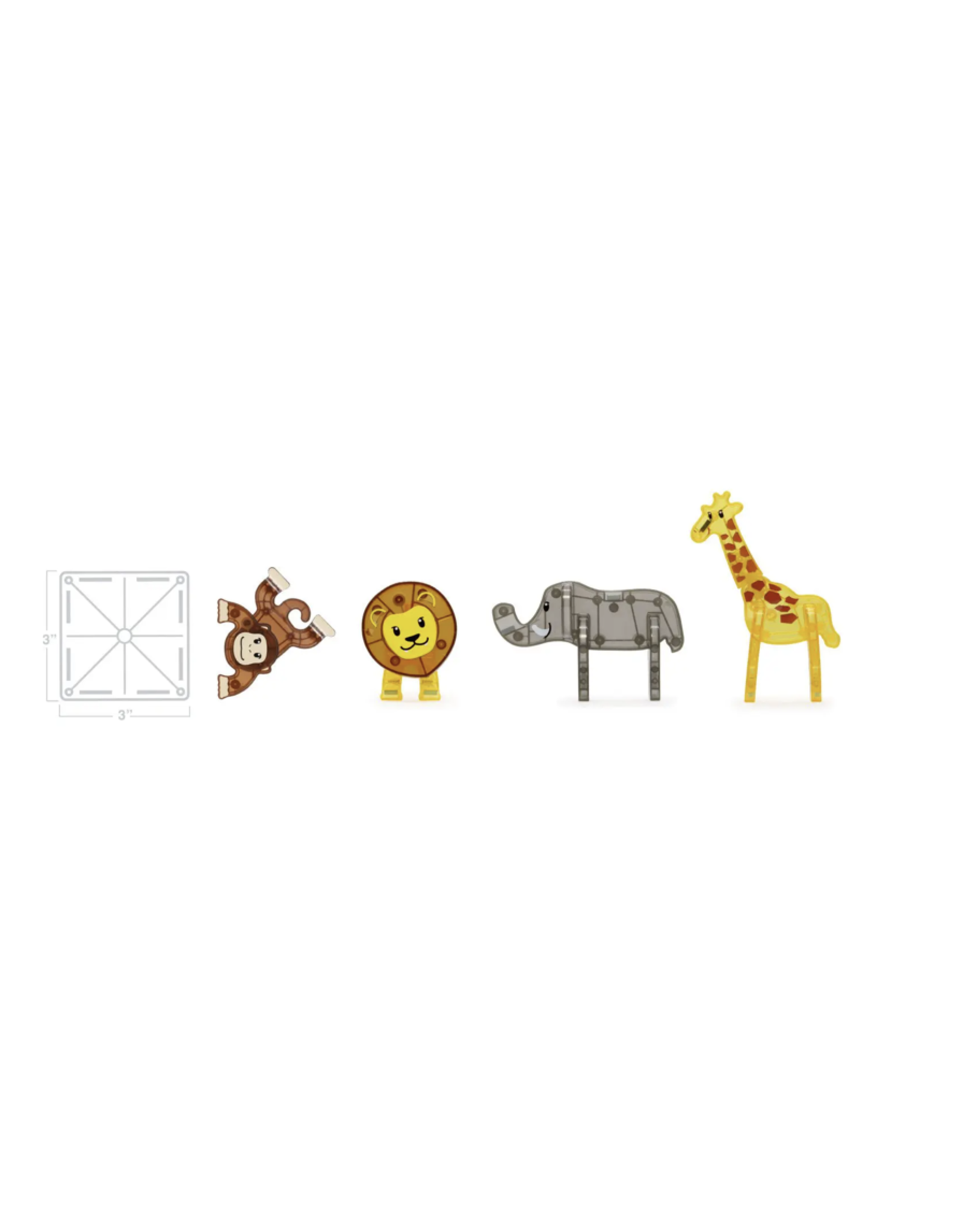 Maison Colette Magna Tiles Safari Animals 25 stuks