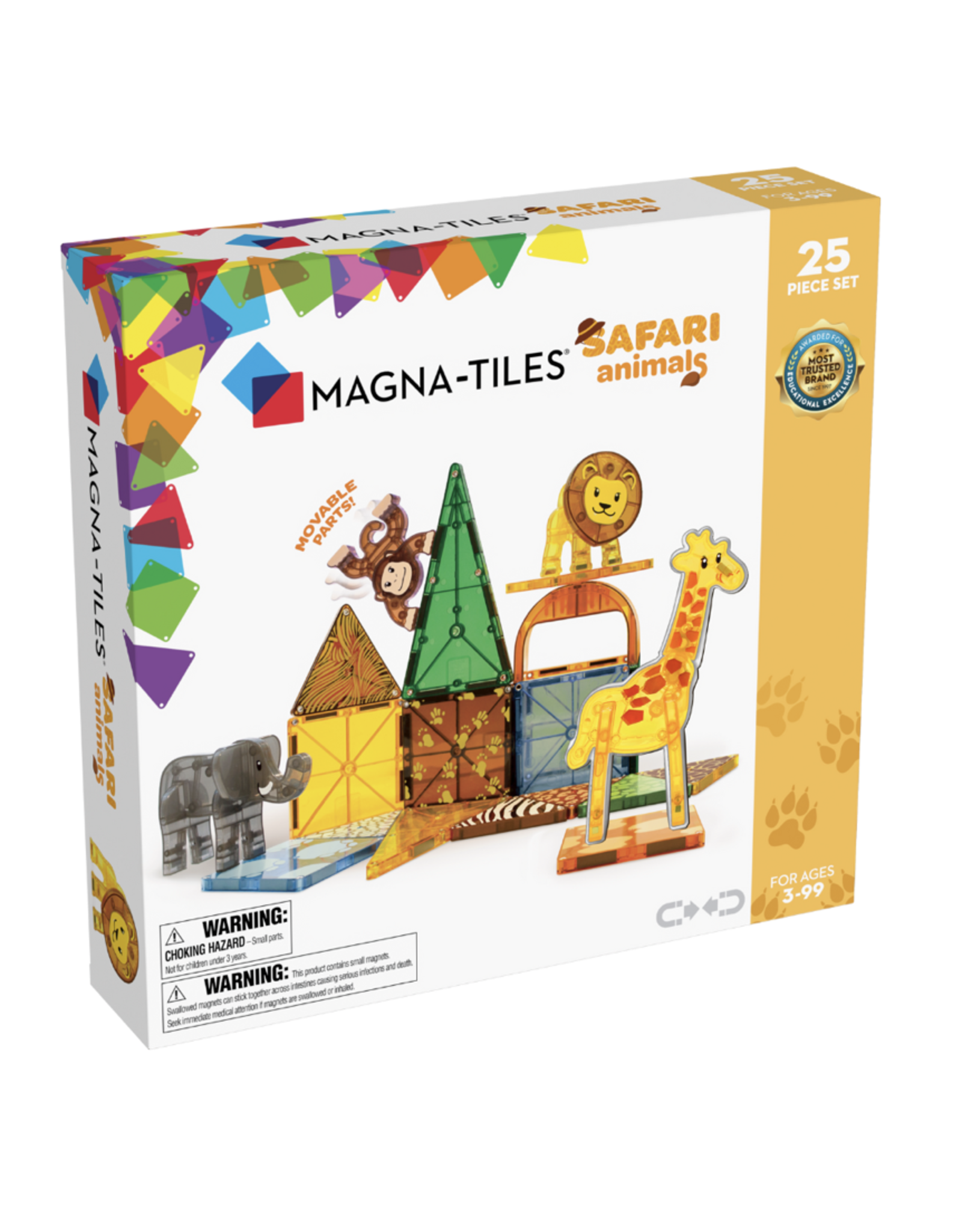 Magna-Tiles Magna Tiles Safari Animals 25 stuks