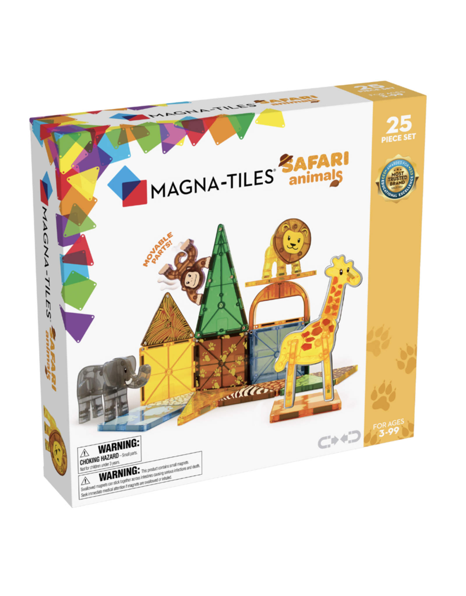 Maison Colette Magna Tiles Safari Animals 25 stuks