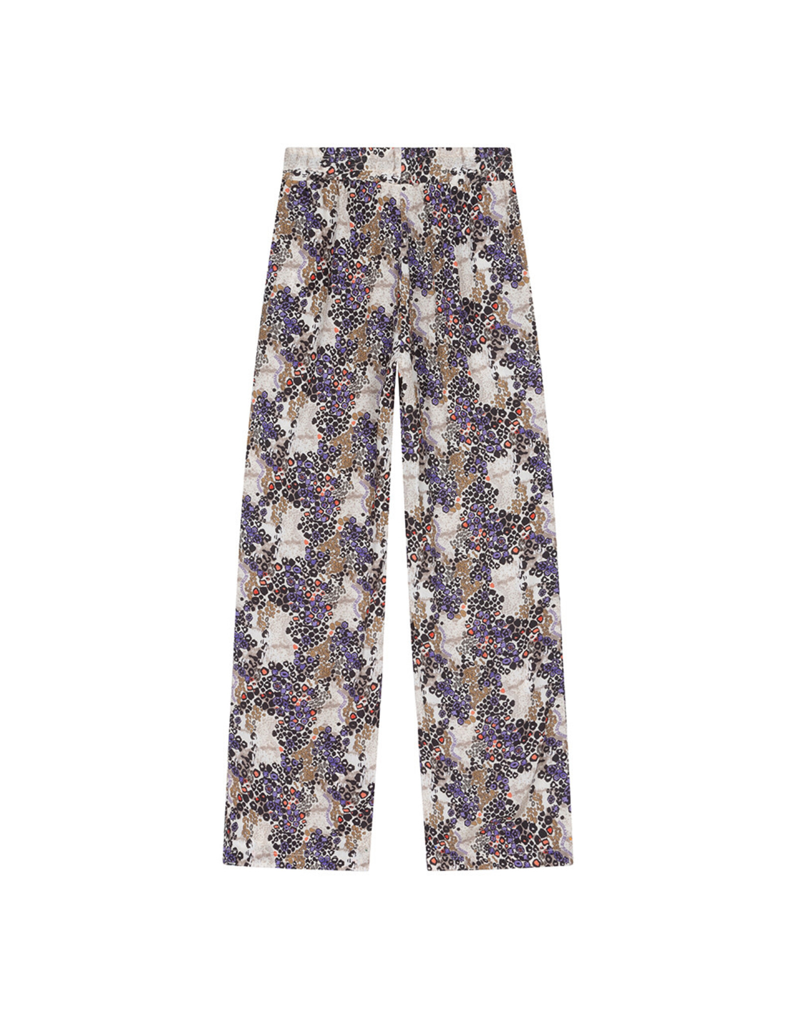 Indian Blue Jeans Leopard Wide Pants Sesame