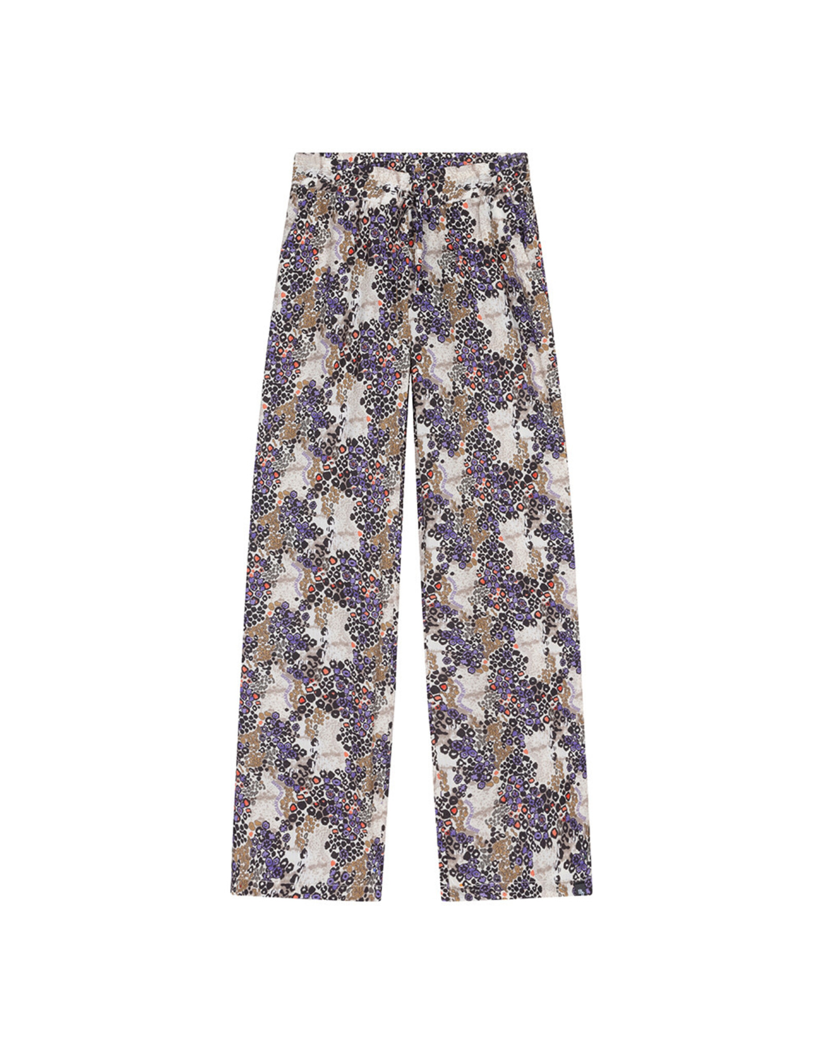 Indian Blue Jeans Leopard Wide Pants Sesame