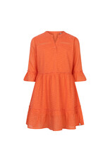 Indian Blue Jeans Festival Lace Dress Bright Coral