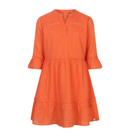 Indian Blue Jeans Festival Lace Dress Bright Coral