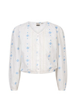 Indian Blue Jeans Festival Broderie Shirt Longsleeve White