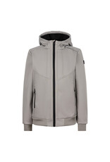 Indian Blue Jeans Soft Shell Hooded Jacket Grey Sand
