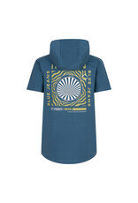 Indian Blue Jeans T-Shirt Hooded indian Steel Blue