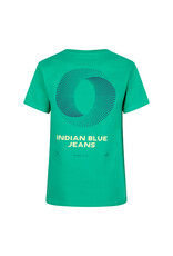 Indian Blue Jeans T-Shirt Indian Backprint Spring Green