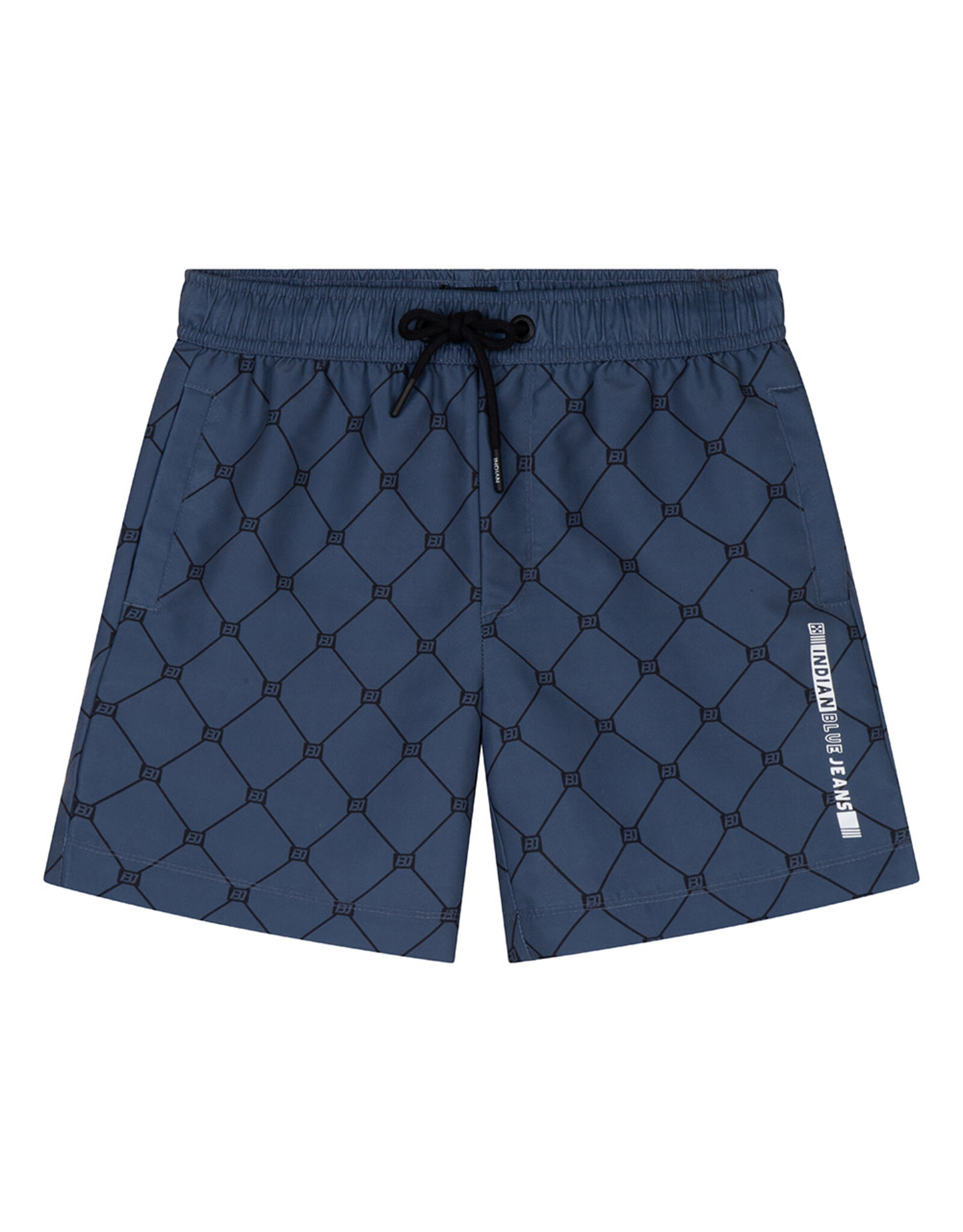 Indian Blue Jeans Beachshort Check Steel Blue