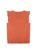 Daily7 Organic Singlet Ruffle Structure Peach Melba