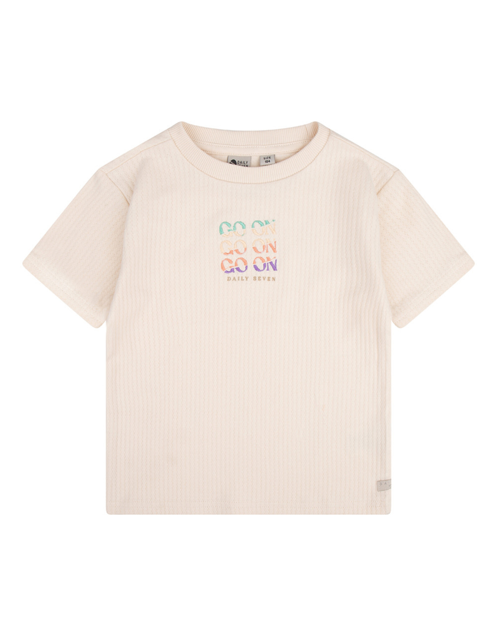 Daily7 Organic T-shirt Rib Go On Sandshell