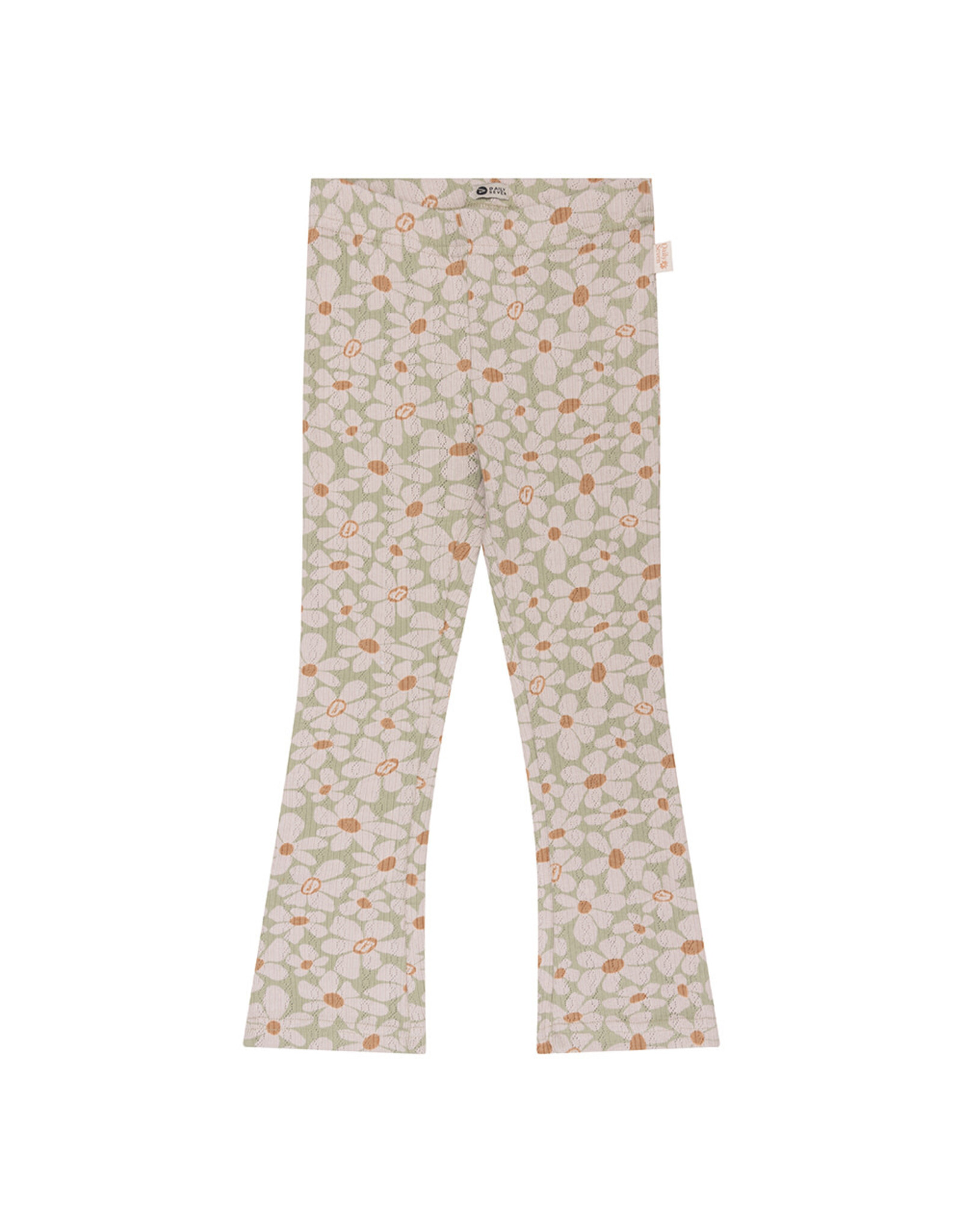 Daily7 Flared Flower Rib Pants Stone Army