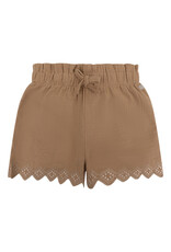 Daily7 Short Muslin Broderie Camel sand