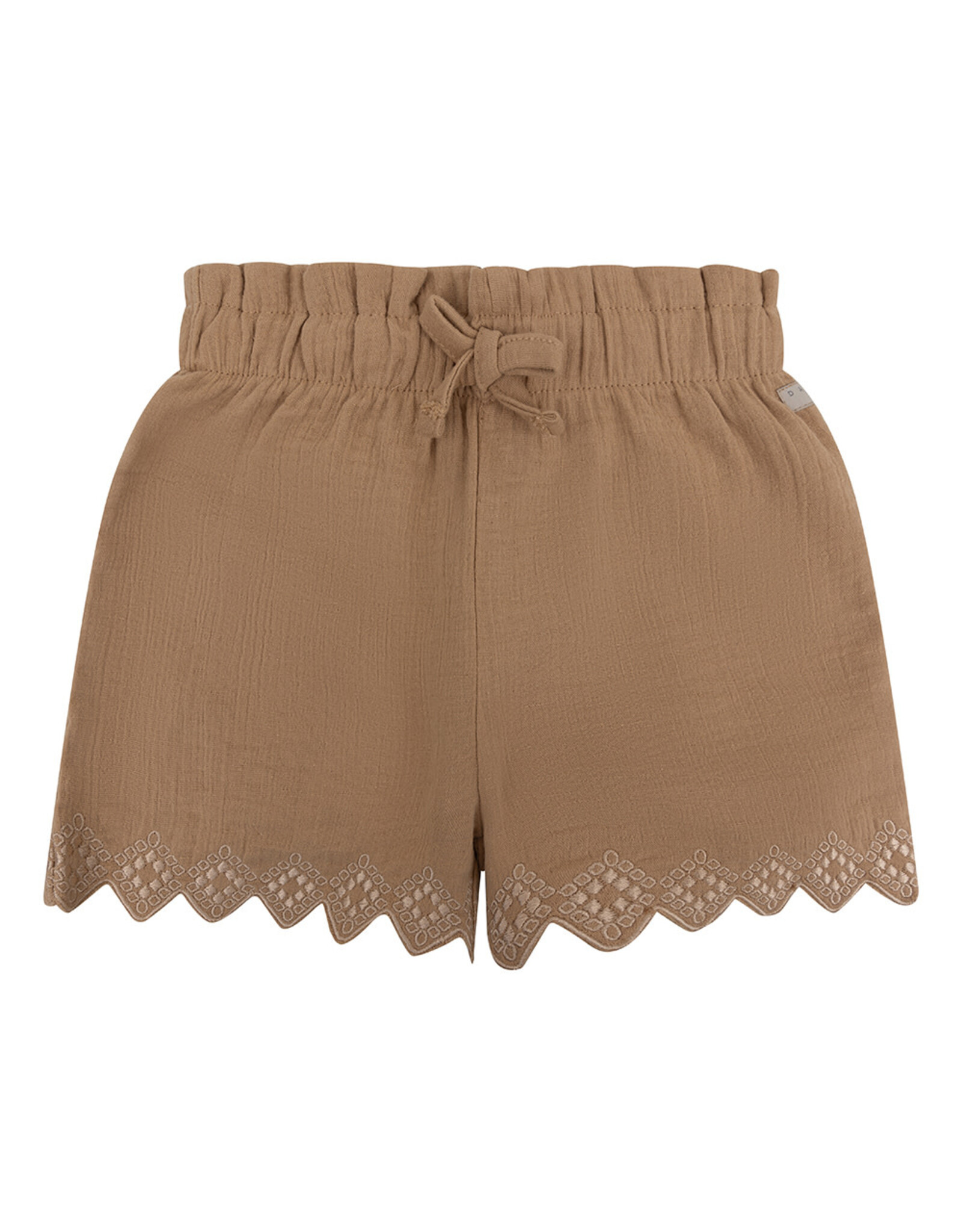 Daily7 Short Muslin Broderie Camel sand