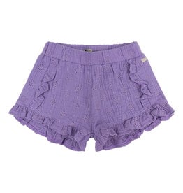 Daily7 Short ruffle Muslin Broderie Dahlia Purple