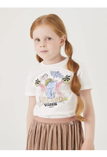 Garcia O44401_girls T-shirt ss off white Garcia O44401_girls T-shirt ss off white
